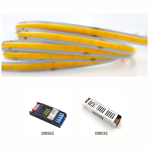 Banda Led COB 12V 12W/m IP20 3000K