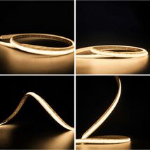 Banda LED lumina continua 10W/m LUMINĂ CALDĂ 5m/Rolă FCOB