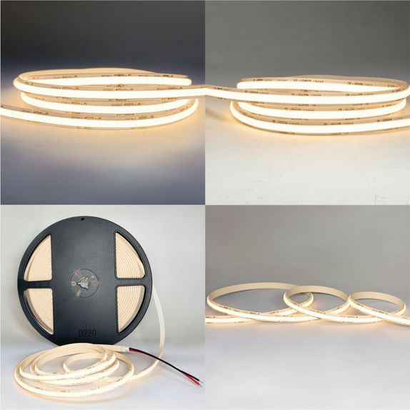 BANDĂ LED FCOB 10W/m LUMINĂ CALDĂ 5m/Rolă