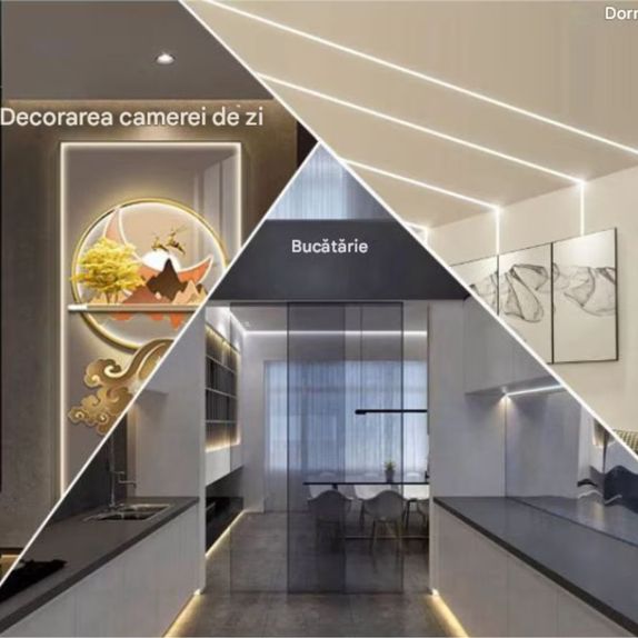 Banda led COB 12W/m 480led/m 2700K 24V IP67 rola 5m PCB 8mm