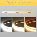 Banda led COB 12W/m 480led/m 2700K 24V IP67 rola 5m PCB 8mm