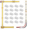 Conector rapid multifuncțional 9 în 1 pentru bandă LED de 8 mm cu 2 fire