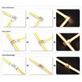 Conector rapid multifuncțional 9 în 1 pentru bandă LED de 8 mm cu 2 fire
