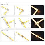 Conector rapid multifuncțional 9 în 1 pentru bandă LED de 8 mm cu 2 fire