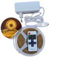 Banda LED cu Telecomanda si alimentator dimabila lumina continua 3000k lumina calda 60W 4800Lumeni 24V
