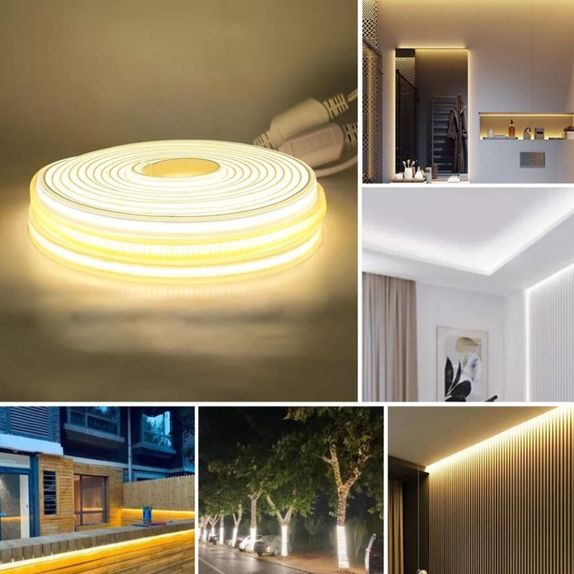 Bandă LED FCOB 230V 10W/m IP65