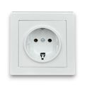 Priza schuko SIMPLA, contact de protectie, 250V~, 16A, 50Hz, IP20