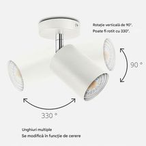 Spot Alb Reglabil Liniar 4xGU10 800mm