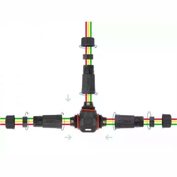 CONECTOR T 3 PINI IP68