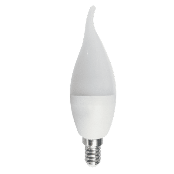 Bec Led Lumanare Flama E14, model C35, 7W= 60W, lumina calda, 3+1GRATIS
