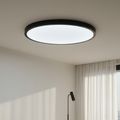 Plafoniera led ajustabila neagra 24W 3000K-6000K IP40