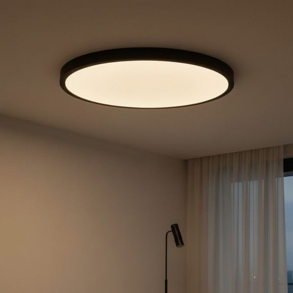Plafoniera led ajustabila neagra 40W 3000K-6000K IP40