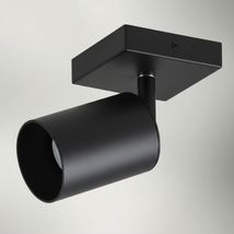 Spot Negru Reglabil 1xGU10 80mm
