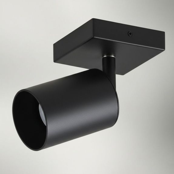 Spot Negru Reglabil 1xGU10 80mm