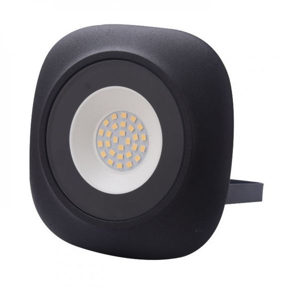 Proiectoare LED Rotunde Iris, 20W=100W, 6400K, lumina rece, negru, 3+1GRATIS
