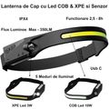 Lanterna led de cap cu acumulator 3W cuincarcare USB