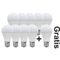 Bec Led E27, model glob A60, 12W=100W lumina rece, 9+1 GRATIS