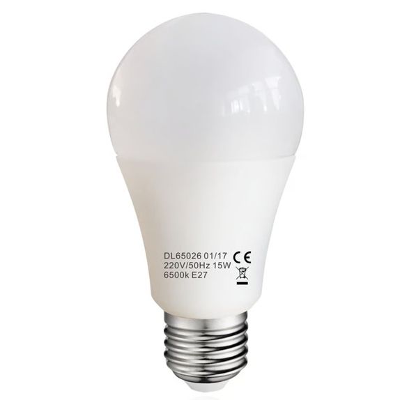Bec Led E27 model glob A60 15W=120W lumina rece 9+1 GRATIS
