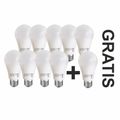 Bec Led E27 model glob A60 15W=120W lumina rece 9+1 GRATIS
