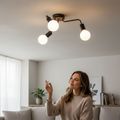 LUSTRA AHTAPOT NEGRU 3XE27 60W