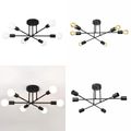 Lustra bec led 6xE27 neagra