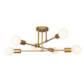 Lustra bec led 6xE27 cupru