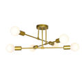 Lustra bec led 6xE27 aurie