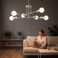Lustra bec led 6xE27 alba