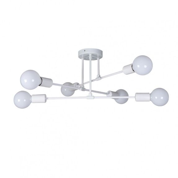 Lustra bec led 6xE27 alba