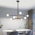 Lustra cu bec led 6xE27 aurie 72x62cm