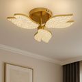 Lustra LED Living 3 Brate Aurie – Dimabila cu Telecomanda