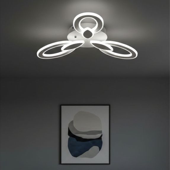 Lustra Led Dimabila 100W Cu 3 Brate 3 Culori+Ir 550Mm X 90mm