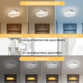 Lustra LED Dormitor Cercuri 2 Brate 36W – Telecomanda IR, 3 Temperaturi, 40cm