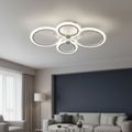 Lustra LED Living Dormitor 4 Brate 56W – Telecomanda IR, 3 Temperaturi, 58cm