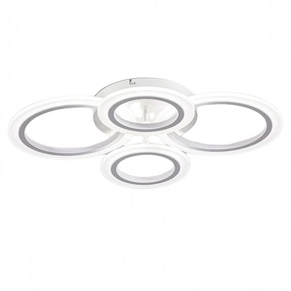 Lustra LED Living Dormitor 4 Brate 56W – Telecomanda IR, 3 Temperaturi, 58cm