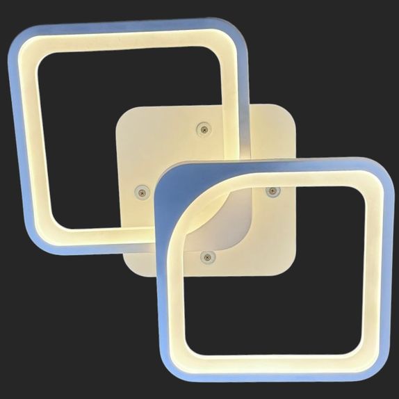 Lustra Led Patrate 50W Cu 2 Brate 3 Culori+Ir 550Mm X 115Mm