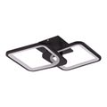 Lustra led neagra cu 2 patrate 50W 3 Culori 550Mm X 115Mm