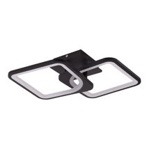 Lustra led neagra cu 2 patrate 50W 3 Culori 550Mm X 115Mm