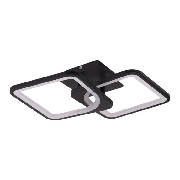 Lustra led neagra cu 2 patrate 50W 3 Culori 550Mm X 115Mm