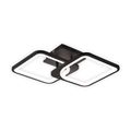 Lustra led neagra cu 2 patrate 50W 3 Culori 550Mm X 115Mm