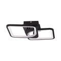 Lustra led neagra cu 2 patrate 50W 3 Culori 550Mm X 115Mm