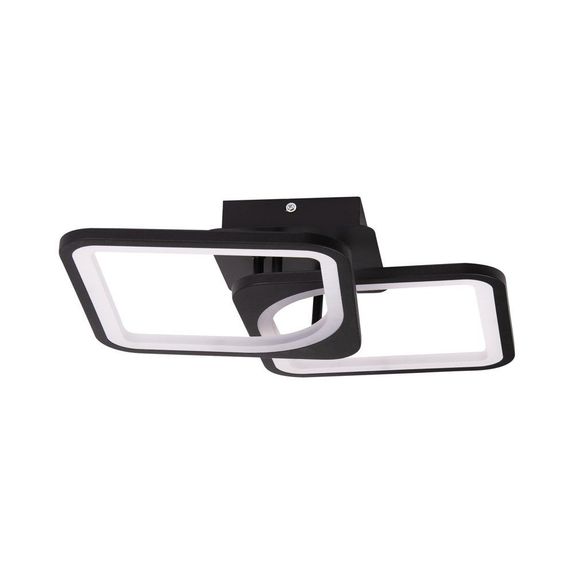 Lustra led neagra cu 2 patrate 50W 3 Culori 550Mm X 115Mm
