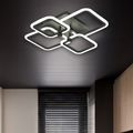 Lustra led neagra 80W Cu 4 Brate 3 Culori 600X120Mm