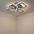 Lustra led neagra 80W Cu 4 Brate 3 Culori 600X120Mm