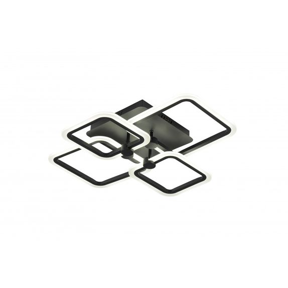 Lustra led neagra 80W Cu 4 Brate 3 Culori 600X120Mm
