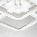 Lustra LED Patrata Living 5 Brate 104W – Telecomanda IR, 3 Temperaturi, 61cm