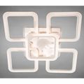Lustra LED Patrata Living 5 Brate 104W – Telecomanda IR, 3 Temperaturi, 61cm