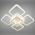 Lustra LED Patrata Living 5 Brate 104W – Telecomanda IR, 3 Temperaturi, 61cm