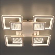 Lustra LED Living 8 Brate 100W – Telecomanda IR, 3 Temperaturi de Culoare, 45cm