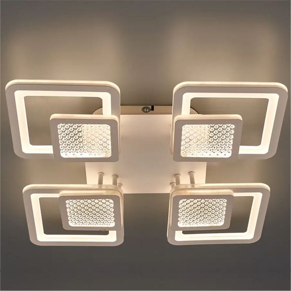 Lustra LED Living 8 Brate 100W – Telecomanda IR, 3 Temperaturi de Culoare, 45cm